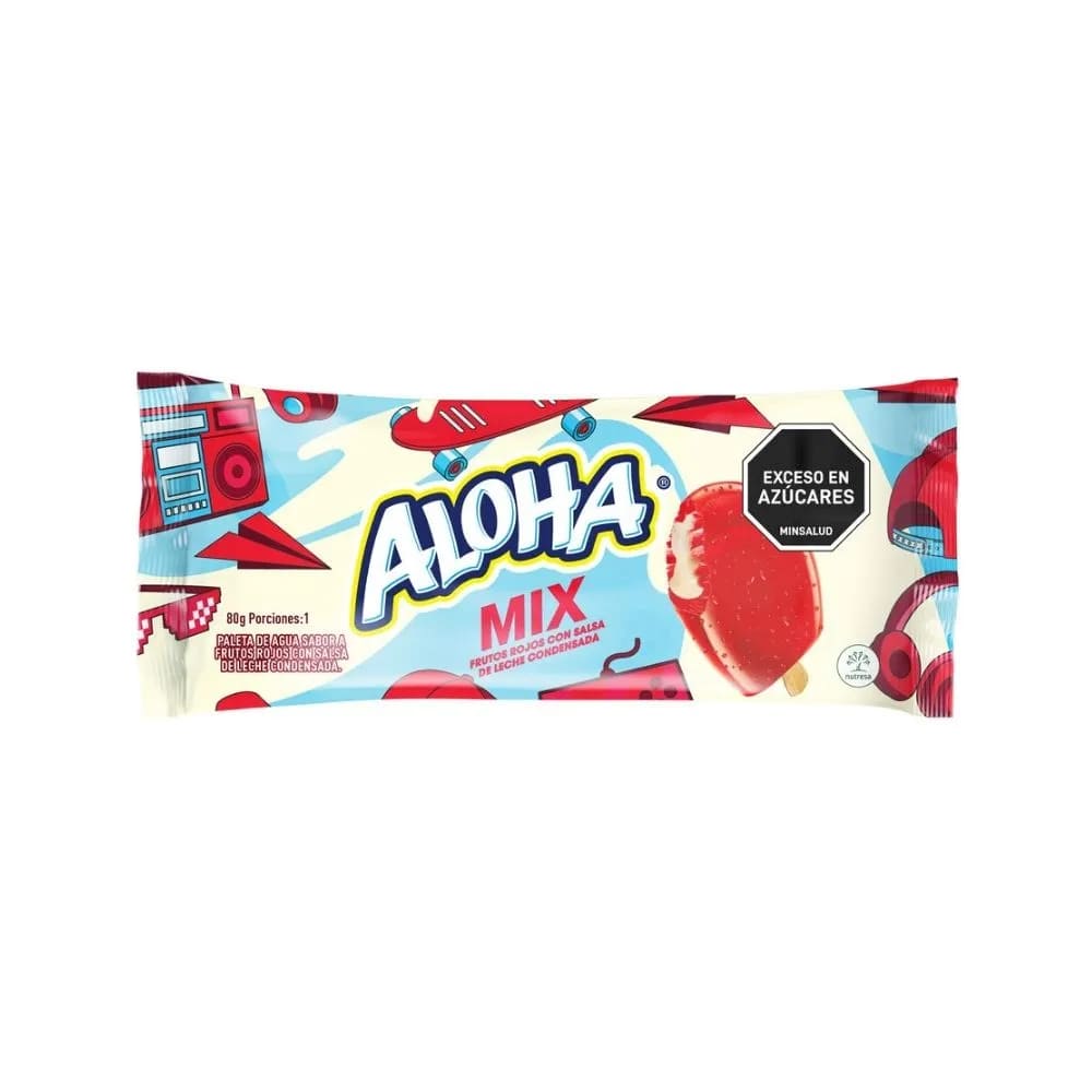 PALETA ALOHA MIX *80GR
