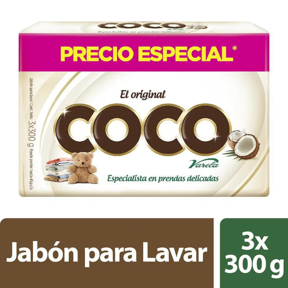 JABON COCO*3UND*300GR