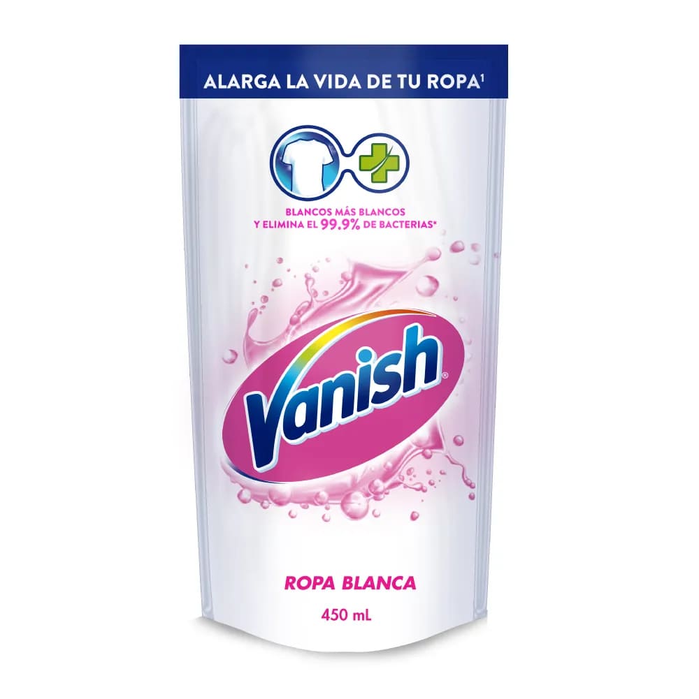 VANISH QUITA MANCHA BLANCO LIQUIDO  450 ML X 2 UNDS
