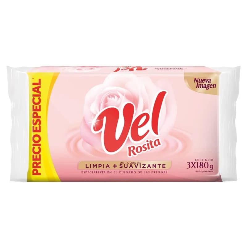 JABON VELROSITA LIMPI+SUAV*180G*3U