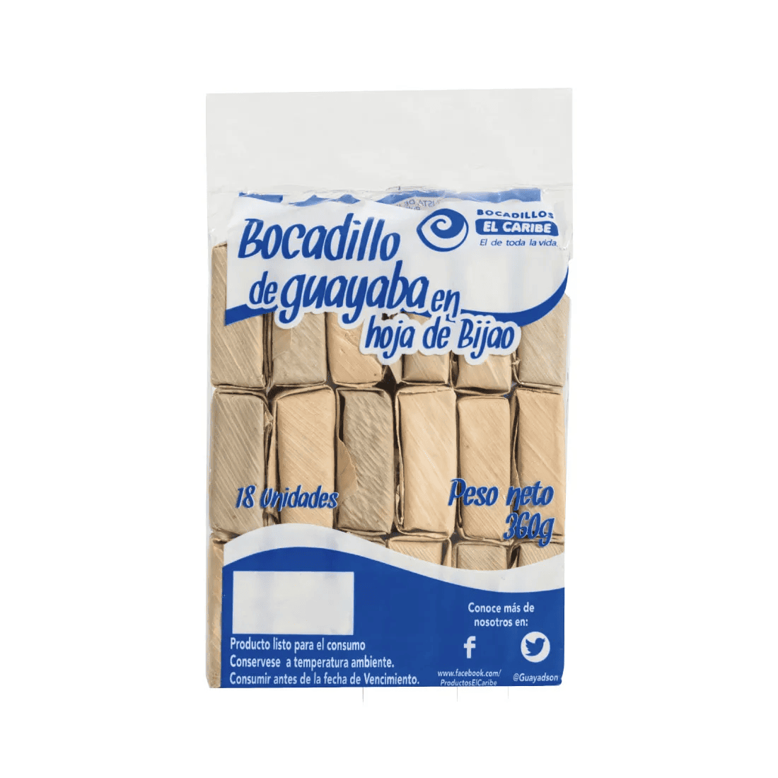 BOCADILLO EL CARIBE BIJAO*360G18UND
