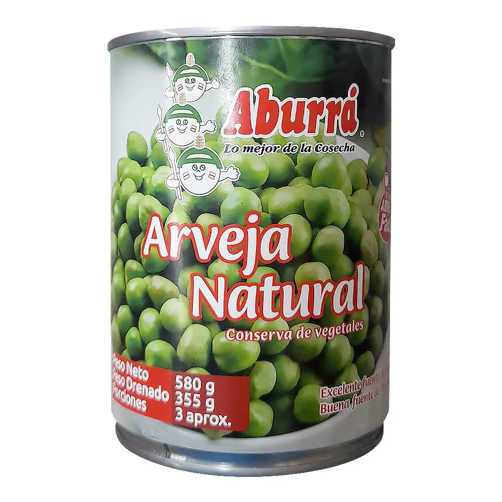 ARVEJA ABURRA NATU LATA X 580 GR