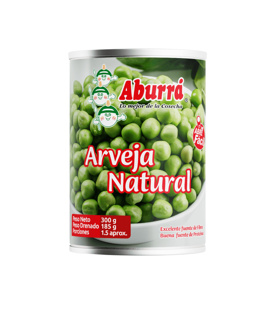 ARVEJA ABURRA NATU LATA*300G