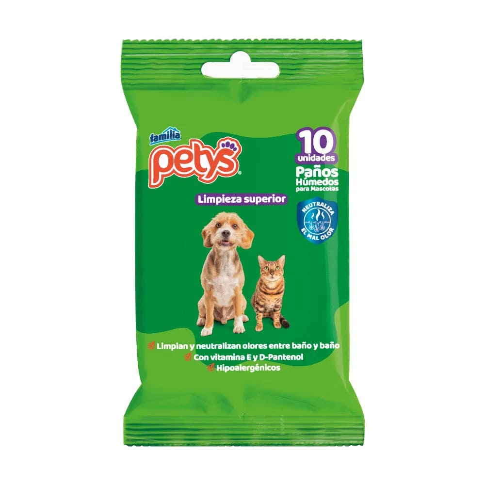 PAÑITOS PETYS MASCOTAS * 10